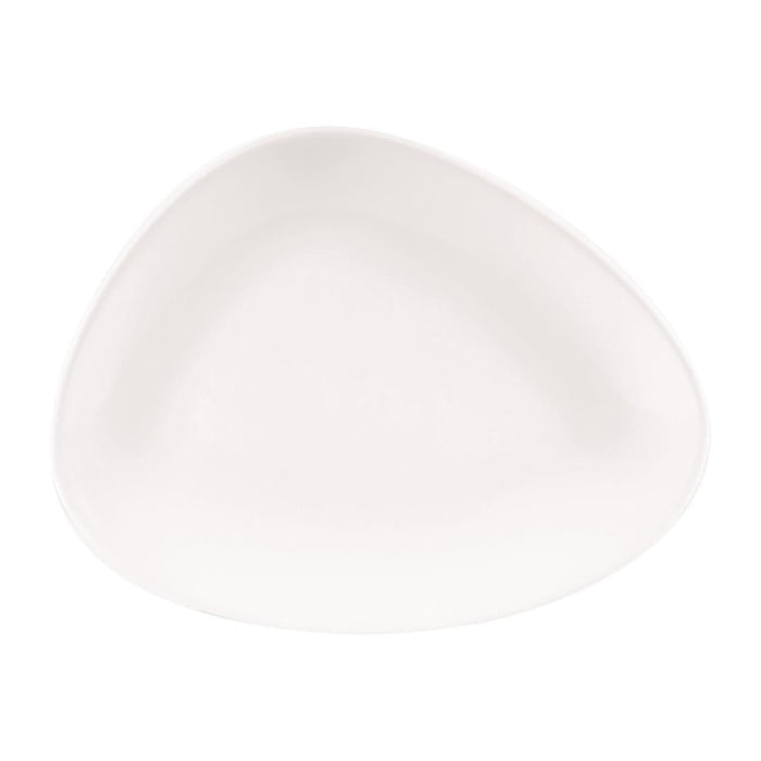 Churchill Lotus Triangular Plates White 260mm (12 Pack) Churchill