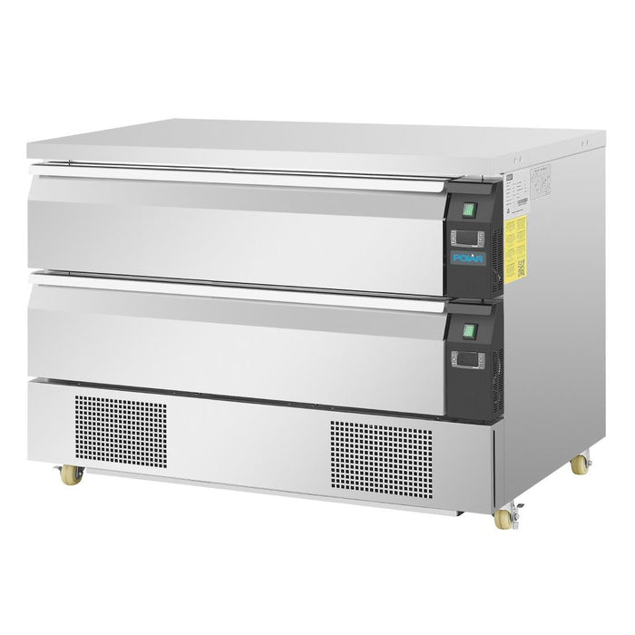 Polar U-Series Double Drawer Dual Temperature Counter Fridge Freezer 6xGN Polar