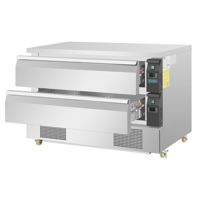 Polar U-Series Double Drawer Dual Temperature Counter Fridge Freezer 6xGN Polar