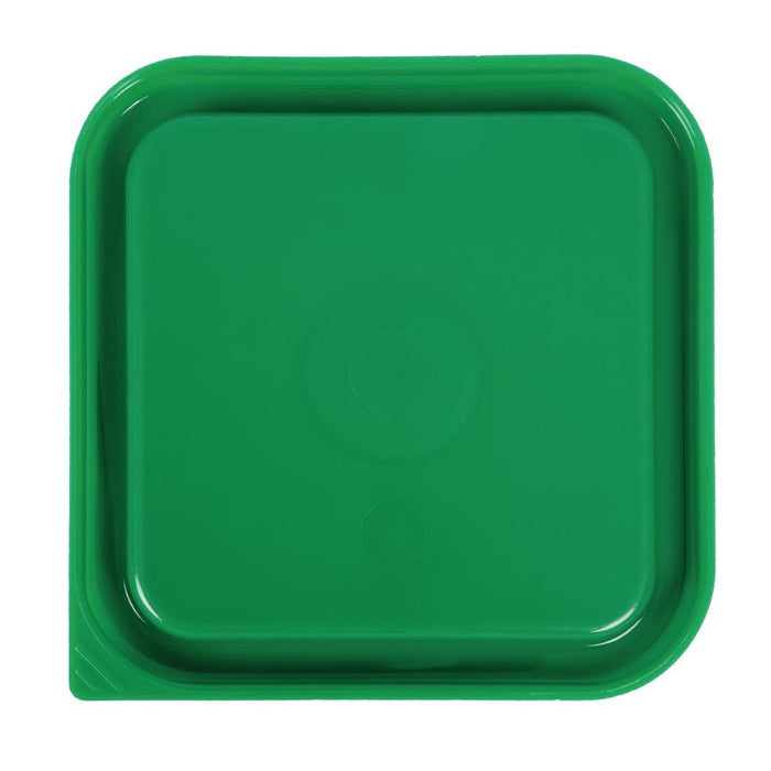 Cambro Camsquare Food Storage Container Lid Green (6 Pack) Cambro