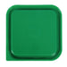 Cambro Camsquare Food Storage Container Lid Green (6 Pack) Cambro