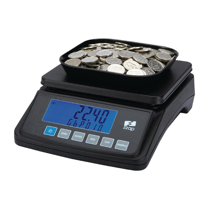 Counts up to 3kg of coins. Light duty