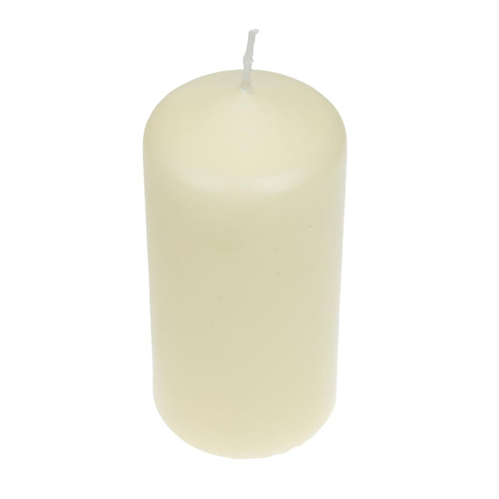 Bolsius Tall Pillar Candles Ivory 120mm (12 Pack) Bolsius