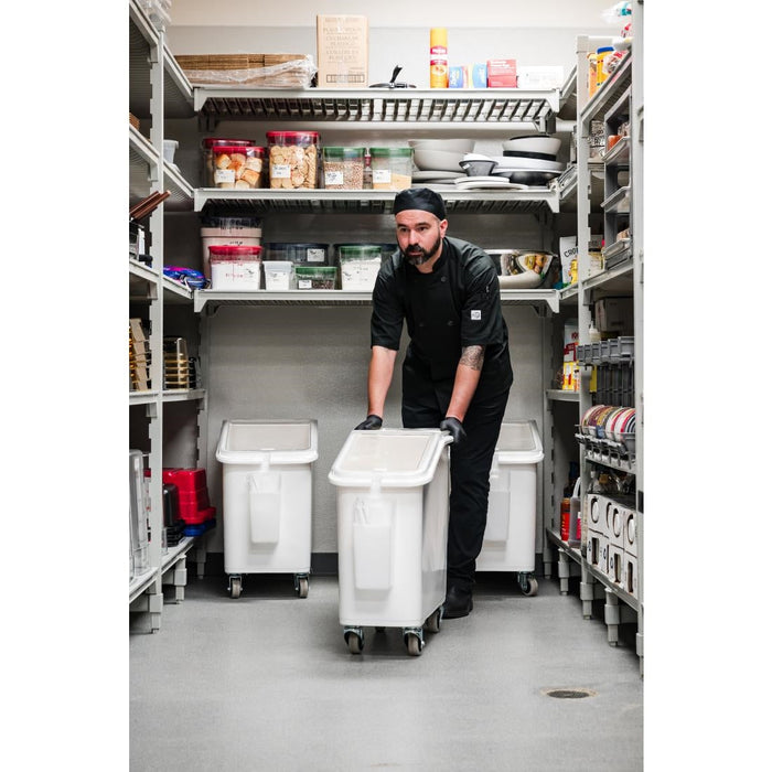 Cambro Mobile Ingredient Bin White 81Ltr Cambro