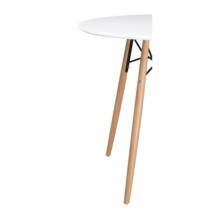 Bolero Arlo Table Round White 798mm Bolero