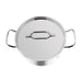 Nisbets Essentials Stainless Steel Stew Pot With Lid 24cm Nisbets Essentials
