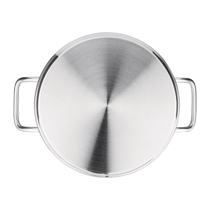 Nisbets Essentials Stainless Steel Stew Pot With Lid 24cm Nisbets Essentials