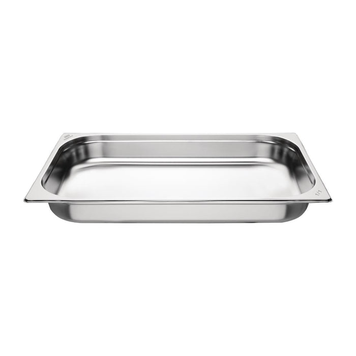 Nisbets Essentials Stainless Steel 1/1 Gastronorm 65mm (Pack 3) Nisbets Essentials