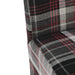 Bolero Austin Dining Chairs Grey Tartan (2 Pack) Bolero
