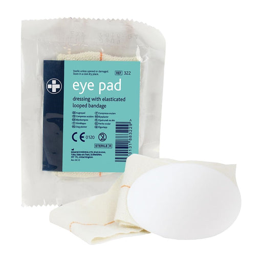 Sterile dressing with elasticated loop bandage