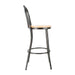 Bolero Clarisse High Stools Metallic Grey Bolero