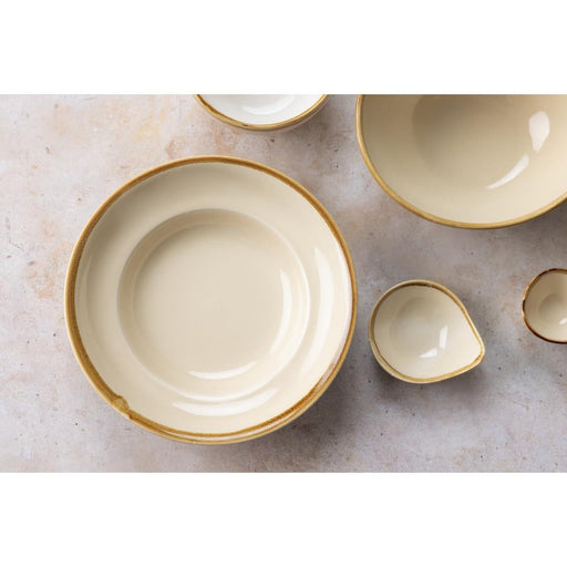 Olympia Kiln Pasta Bowls Sandstone 250mm (4 Pack) Olympia