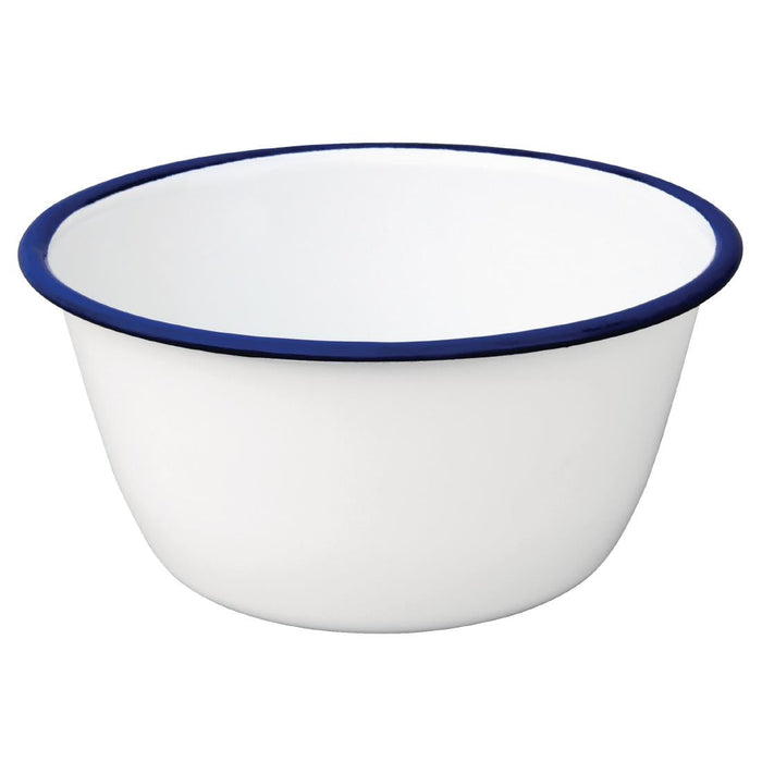 Olympia Enamel Pudding Bowls 155mm (6 Pack) Olympia