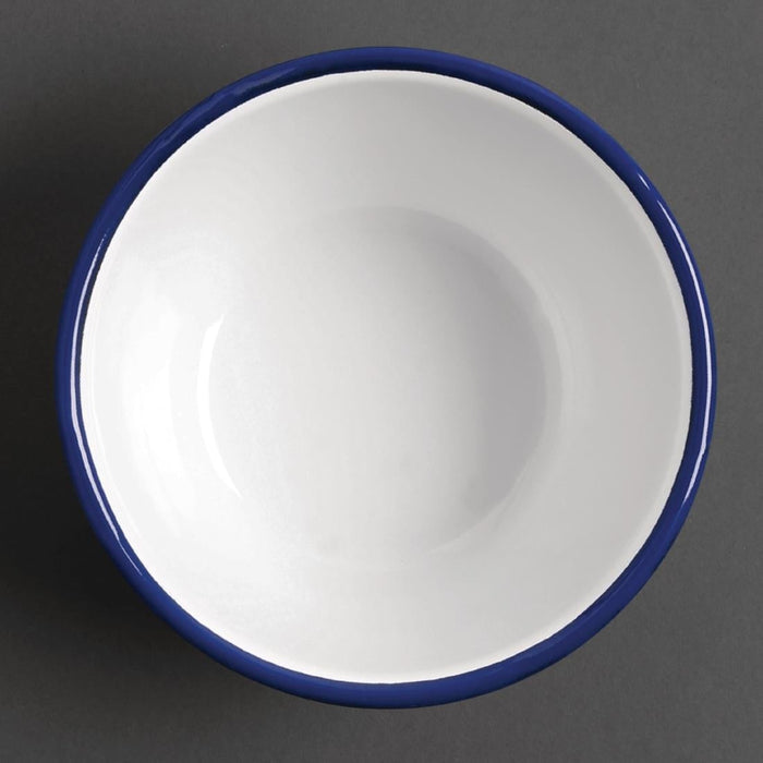 Olympia Enamel Pudding Bowls 155mm (6 Pack) Olympia