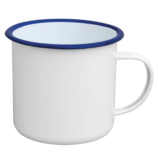Olympia Large Enamel Soup Mugs 670ml (6 Pack) Olympia