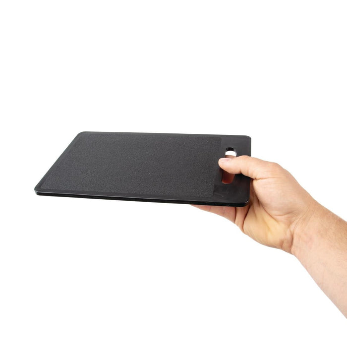 Hygiplas Bar Chopping Board Black 255mm Hygiplas