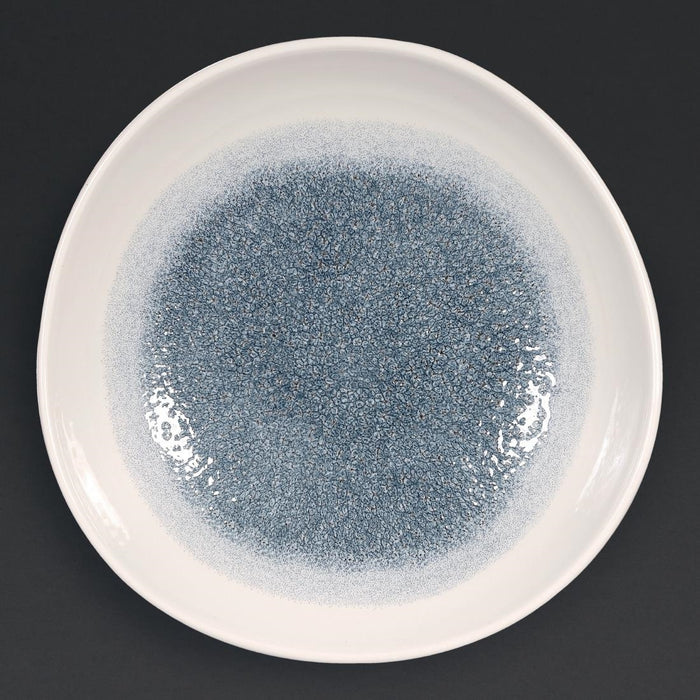 253(Ø)mm / 9 7/8". Topaz Blue and White
