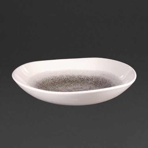 Churchill Studio Prints Raku Trace Round Bowl Quartz Black 253mm (12 Pack) Churchill