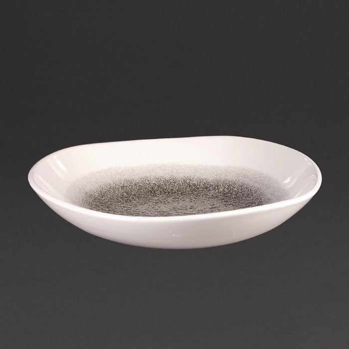 Churchill Studio Prints Raku Trace Round Bowl Quartz Black 253mm (12 Pack) Churchill