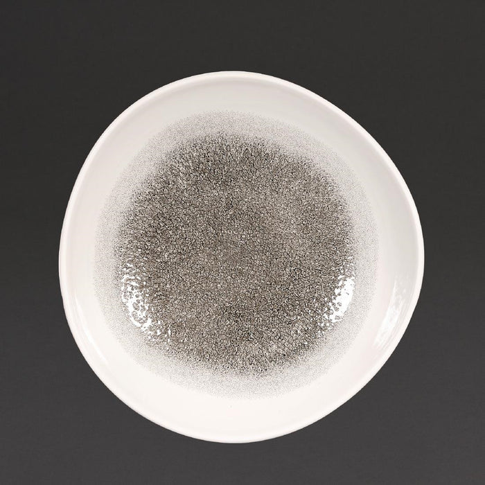 253(Ø)mm / 9 7/8". Quartz Black and White