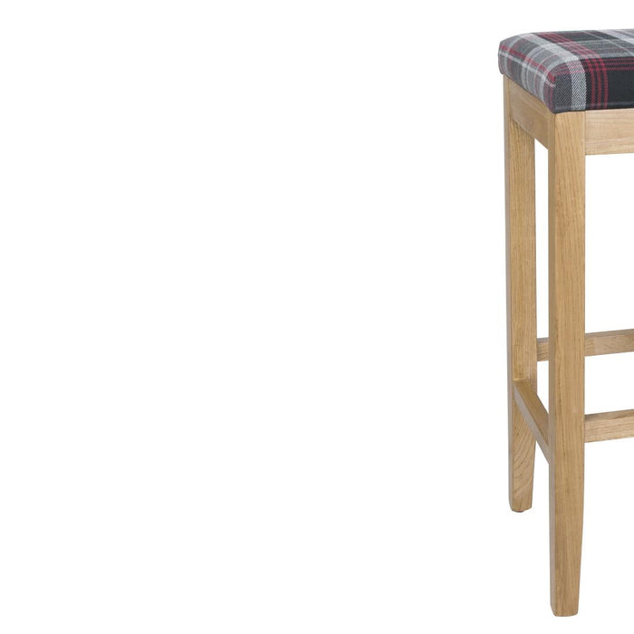 Bolero Austin High Stool Grey Tartan (Single) Bolero