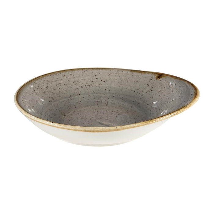 Churchill Stonecast Round Dishes Peppercorn Grey 185mm (12 Pack) Churchill