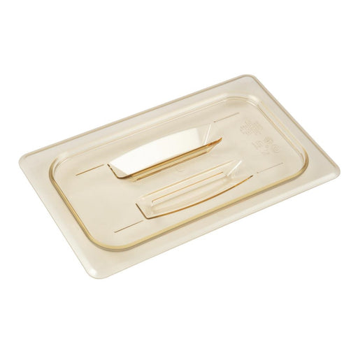 GN 1/4 cover with handle. Fits Cambro High Heat GN1/4 food Trays