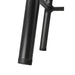 Bolero Cantina Low Stools with Wooden Seat Pad Black (4 Pack) Bolero
