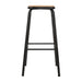 Bolero Cantina High Stools with Wooden Seat Pad Black (4 Pack) Bolero
