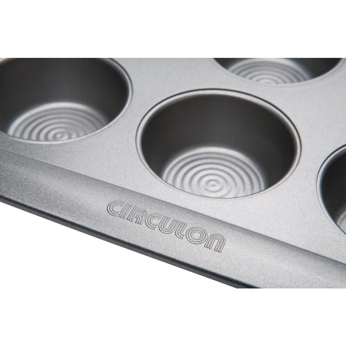 Circulon Carbon Steel Muffin Tin 12 Cup Circulon