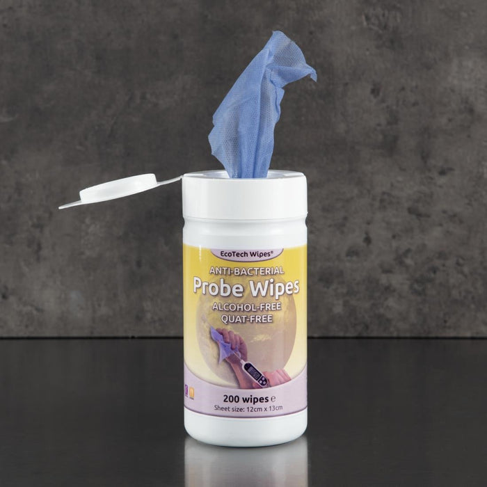 Alcohol-Free Quat-Free Food Probe Wipes (200 Pack) EcoTech