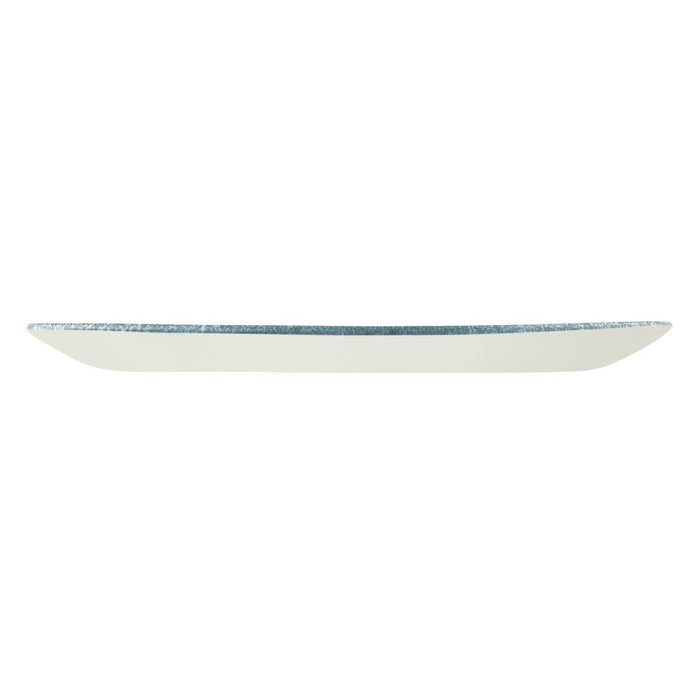 Churchill Studio Prints Raku Oblong Plate 355mm Topaz Blue (6 Pack) Churchill