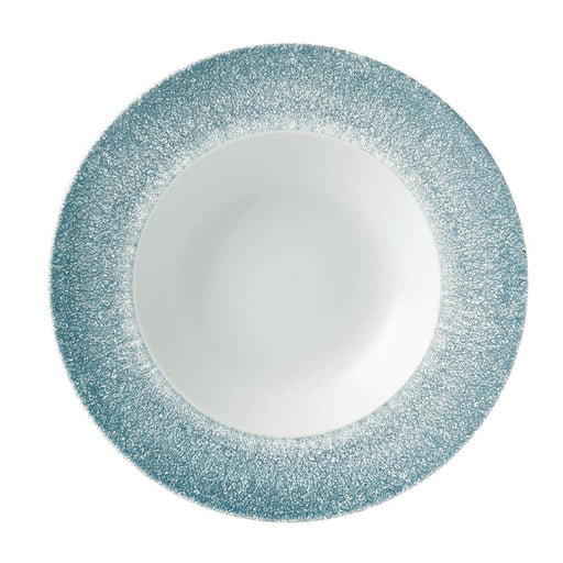 280mm / 11". Topaz Blue and White
