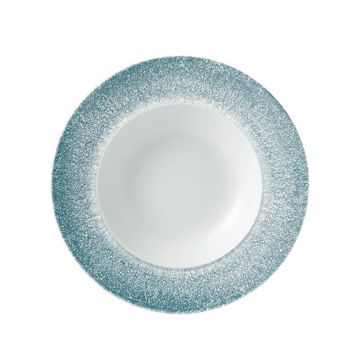 240mm / 9.5". Topaz Blue and White