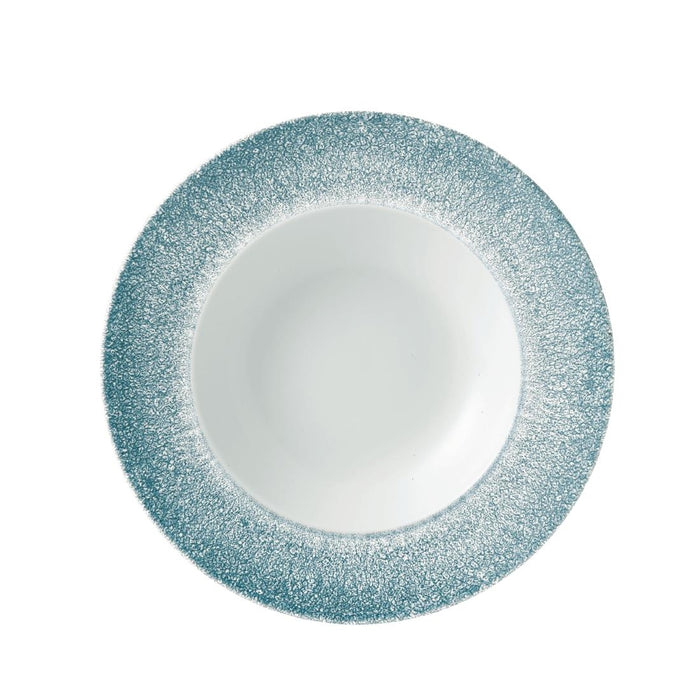 240mm / 9.5". Topaz Blue and White