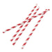 Fiesta Compostable Paper Straws Red Stripes (250 Pack) Fiesta Compostable