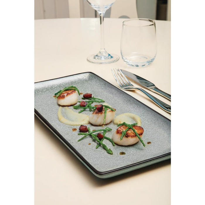 Olympia Mineral Rectangular Plates 228mm (6 Pack) Olympia