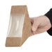 Colpac Recyclable Kraft Front-Loading Sandwich Wedges With PLA Window (500 Pack) Colpac