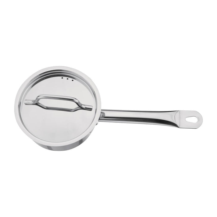 Nisbets Essentials Stainless Steel Saucepan With Lid 14cm Nisbets Essentials