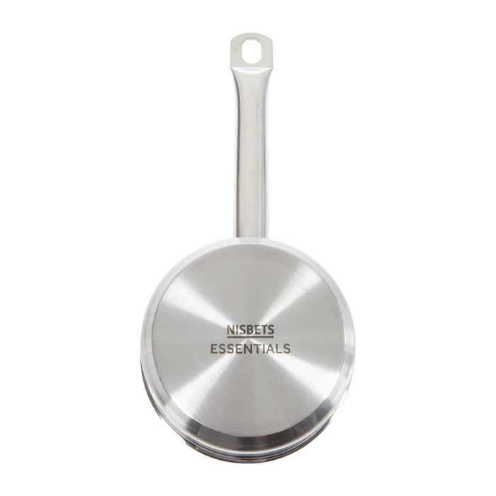 Nisbets Essentials Stainless Steel Saucepan With Lid 14cm Nisbets Essentials