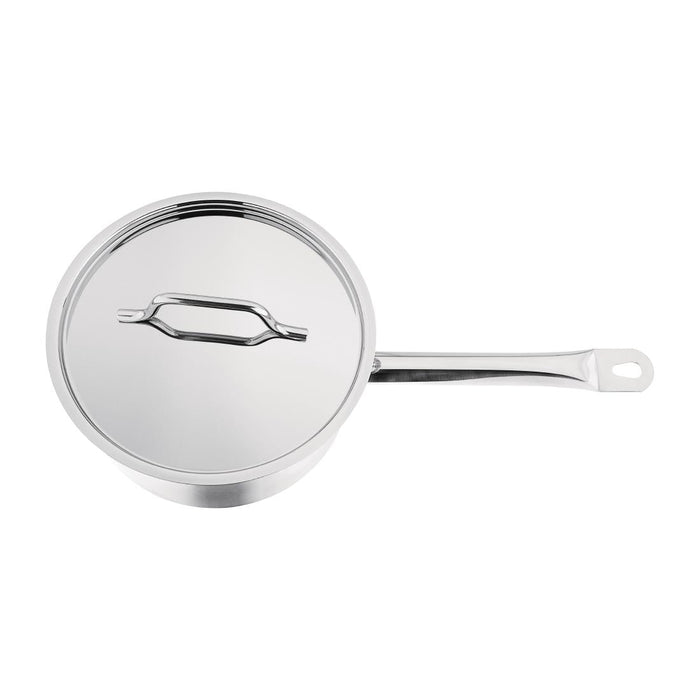 Nisbets Essentials Stainless Steel Saucepan With Lid 16cm Nisbets Essentials