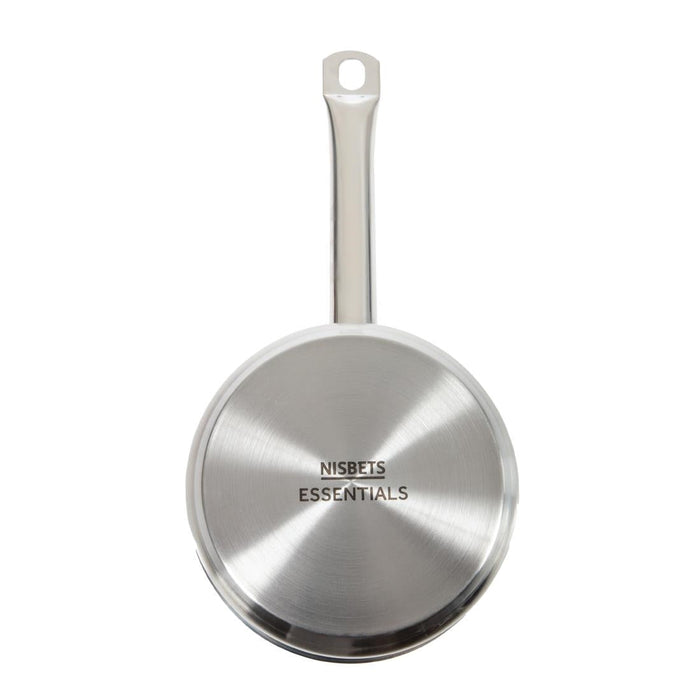 Nisbets Essentials Stainless Steel Saucepan With Lid 16cm Nisbets Essentials