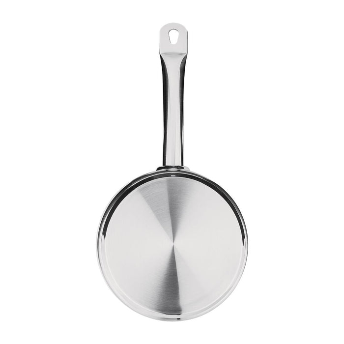 Nisbets Essentials Stainless Steel Saucepan With Lid 20cm Nisbets Essentials
