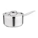 Size:20cm. Capacity: 3Ltr. Material: Stainless steel. Induction compatible. Lid included.