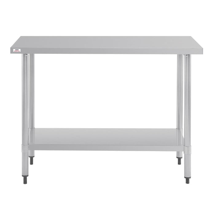 Nisbets Essentials Self Assembly Stainless Steel Table 1200 x 600mm Nisbets Essentials
