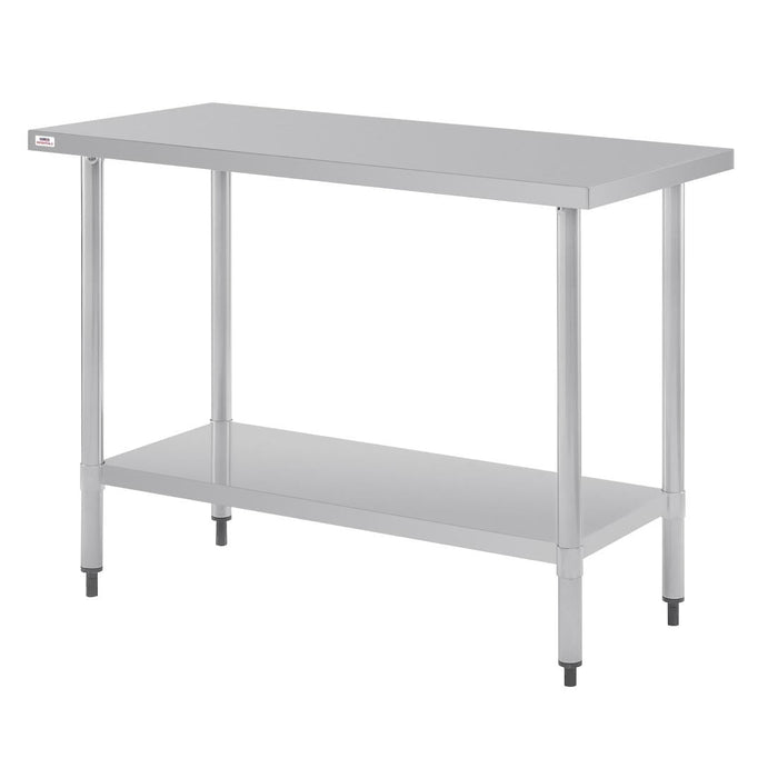 Nisbets Essentials Self Assembly Stainless Steel Table 1200 x 600mm Nisbets Essentials