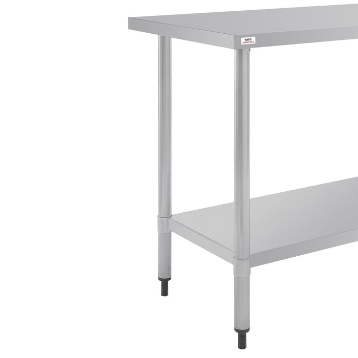 Nisbets Essentials Self Assembly Stainless Steel Table 1200 x 600mm Nisbets Essentials