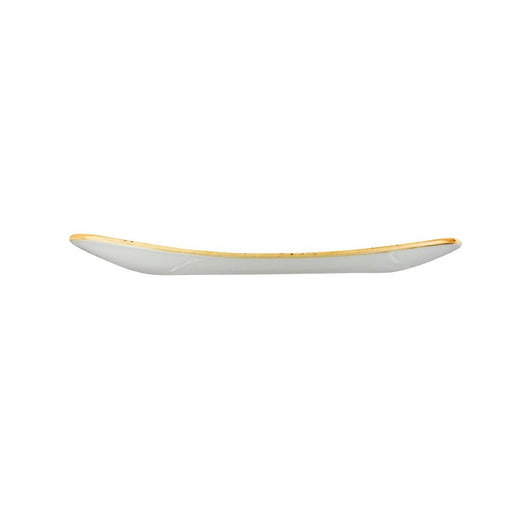 Churchill Stonecast Triangle Plate Mustard Seed Yellow 229mm (12 Pack) Churchill