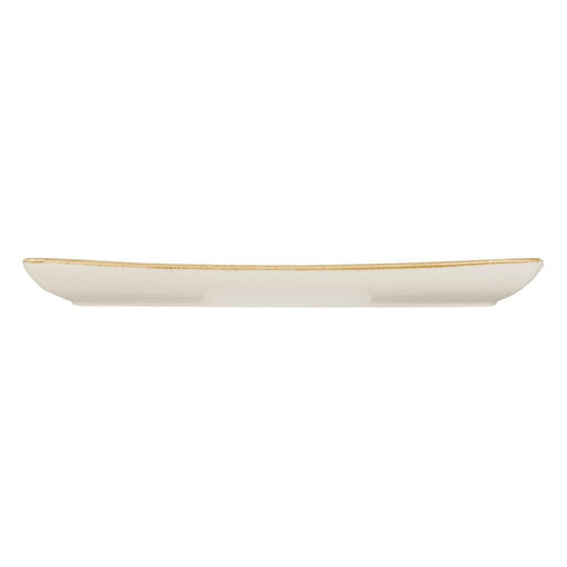 Churchill Stonecast Rectangular Plate Mustard Seed Yellow 295 x 150mm Churchill