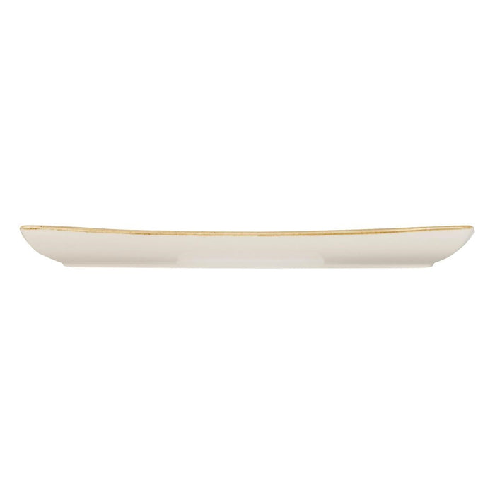 Churchill Stonecast Rectangular Plate Mustard Seed Yellow 295 x 150mm Churchill